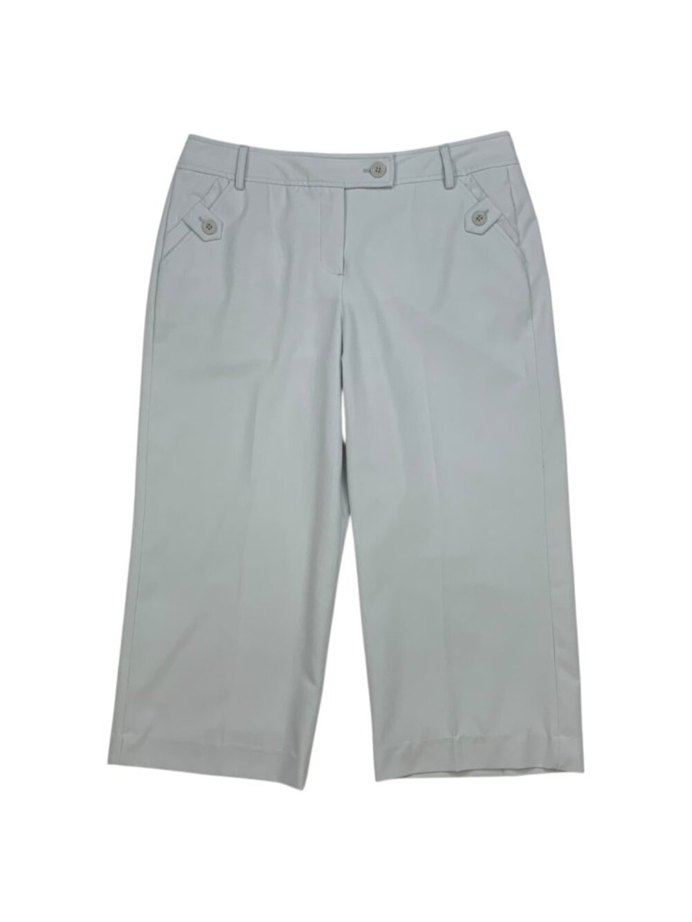 Sandro Sportswear Pants 10 Gray Cropped Wide Leg